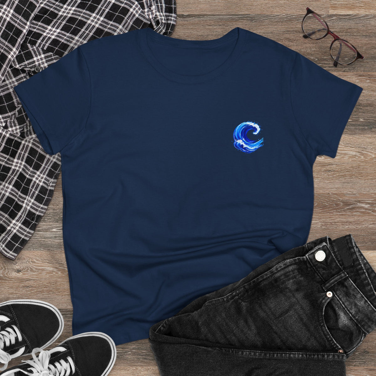 Blue Wave Women's Crew Neck