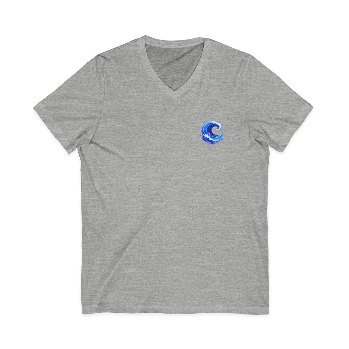Blue Wave Men's V Neck