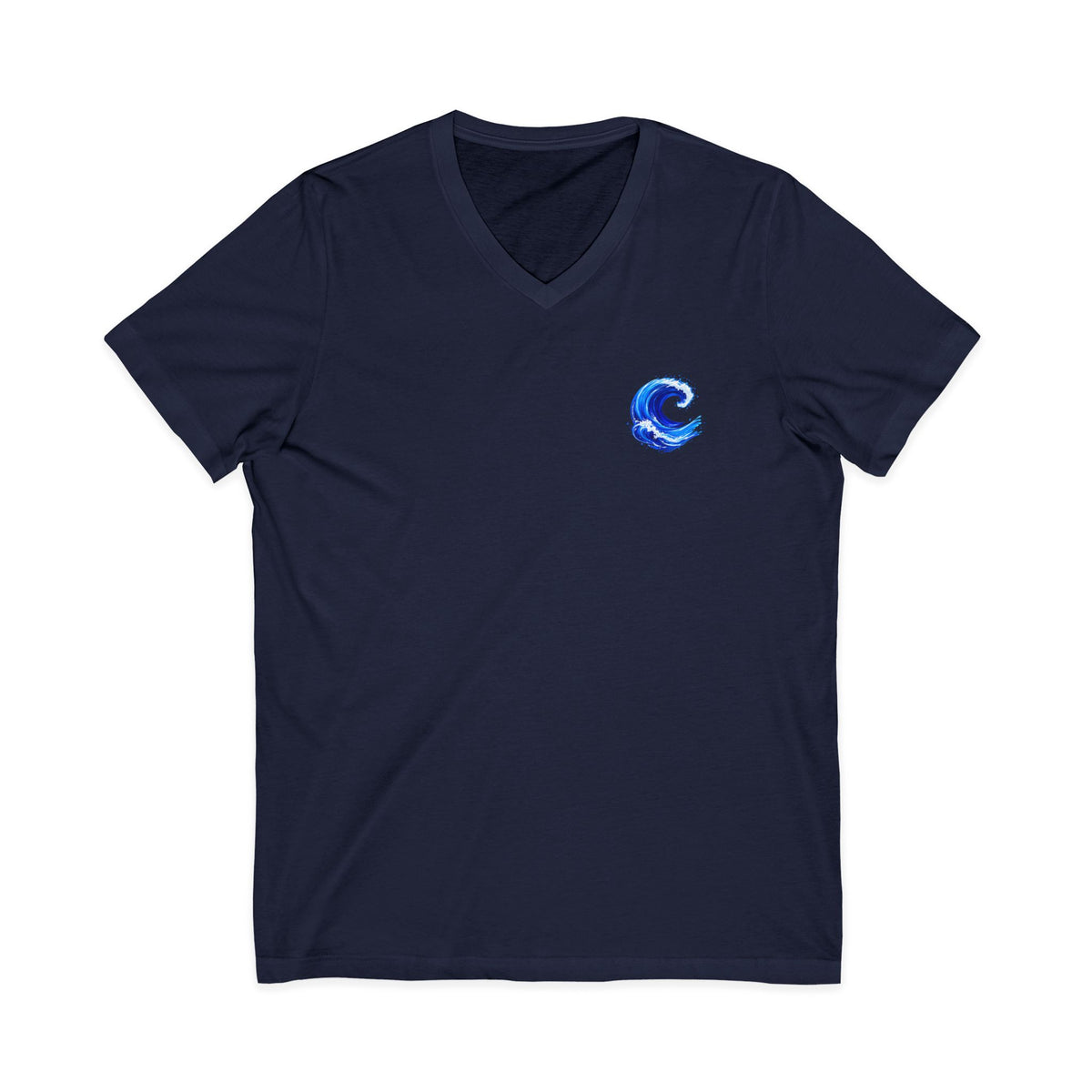 Blue Wave Men's V Neck