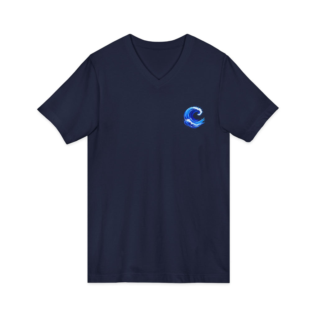 Blue Wave Men's V Neck