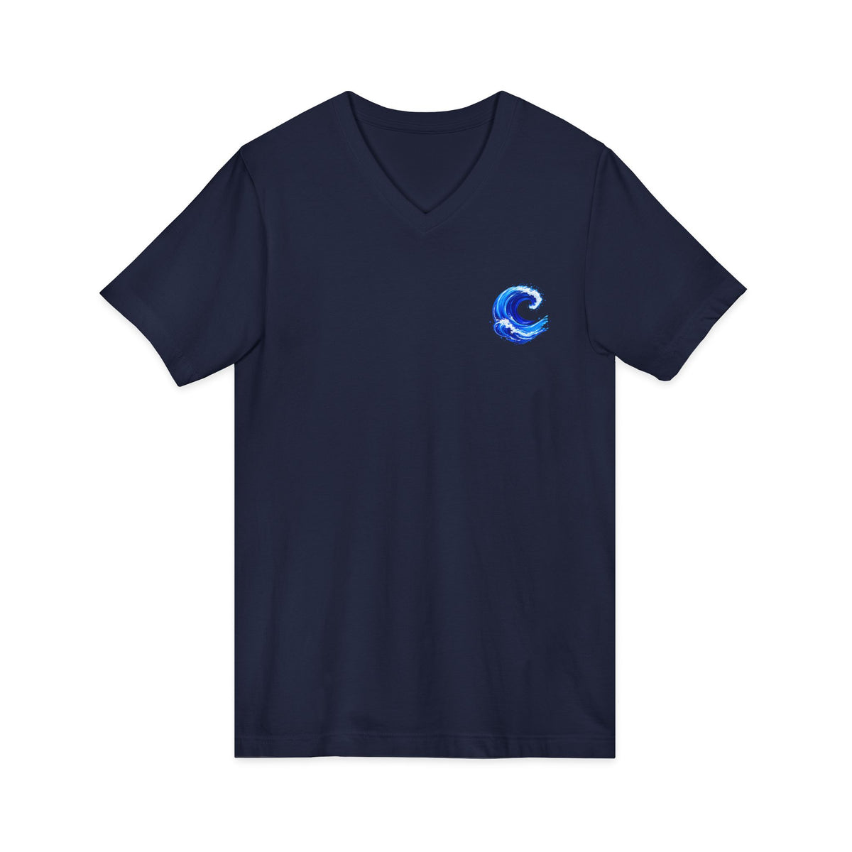 Blue Wave Men's V Neck
