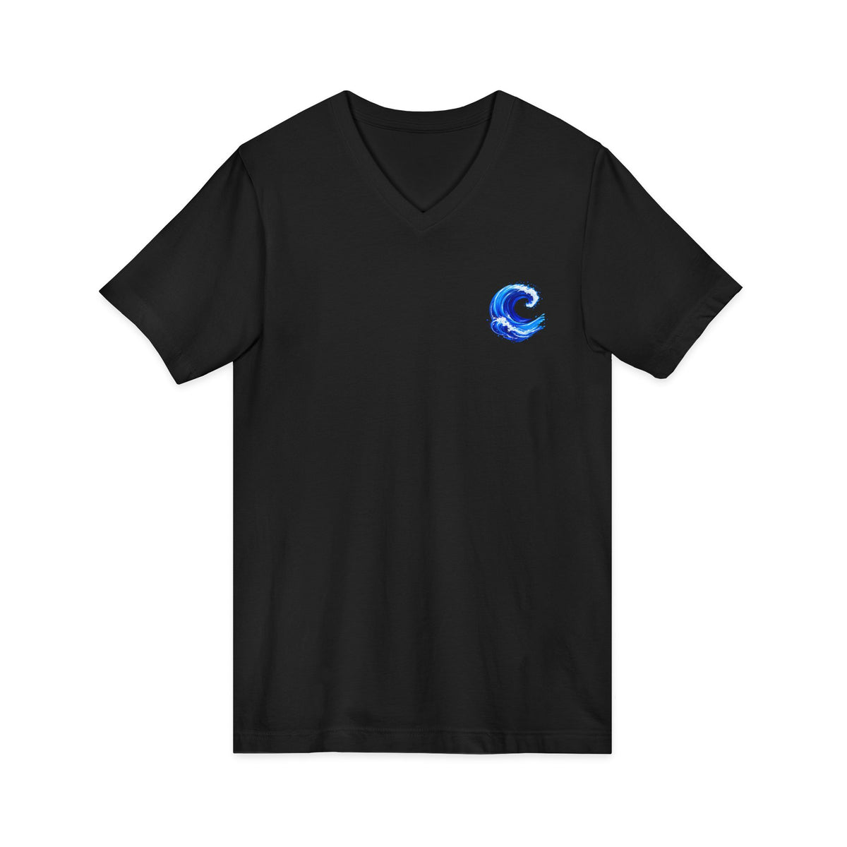 Blue Wave Men's V Neck